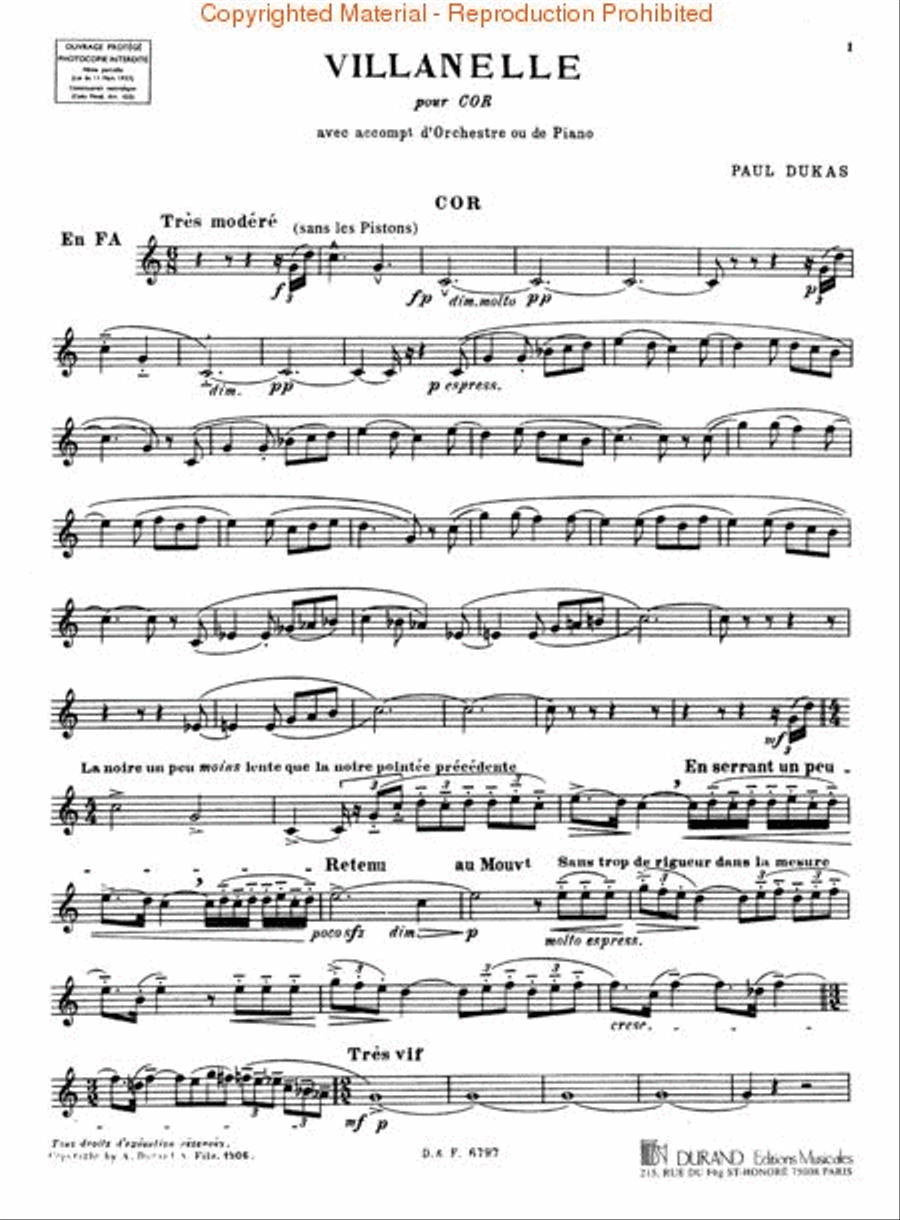 Villanelle Orchestra scores gallery preview page 2