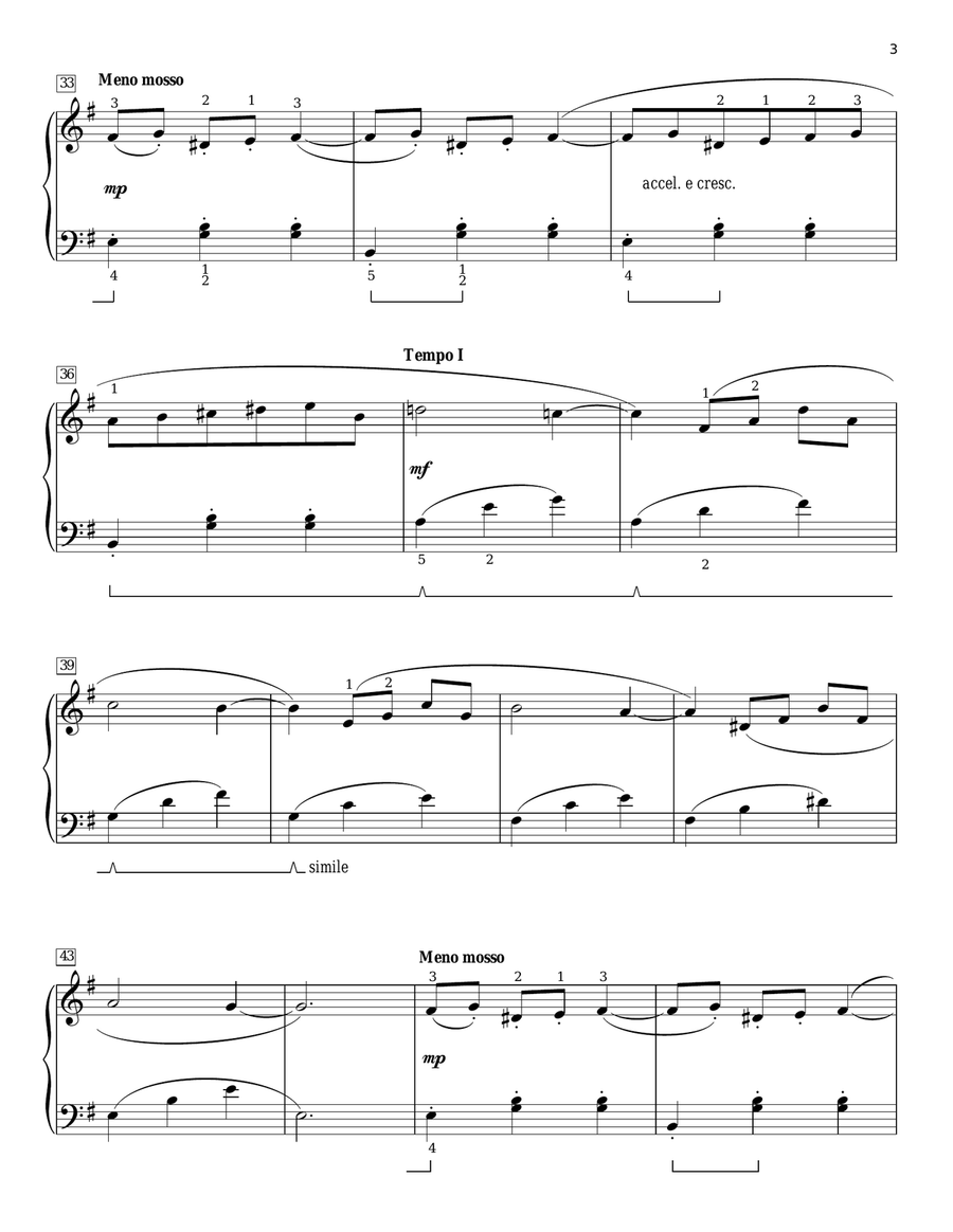 Marche Aux Fleurs (Flower Market) Piano Solo scores gallery preview page 3