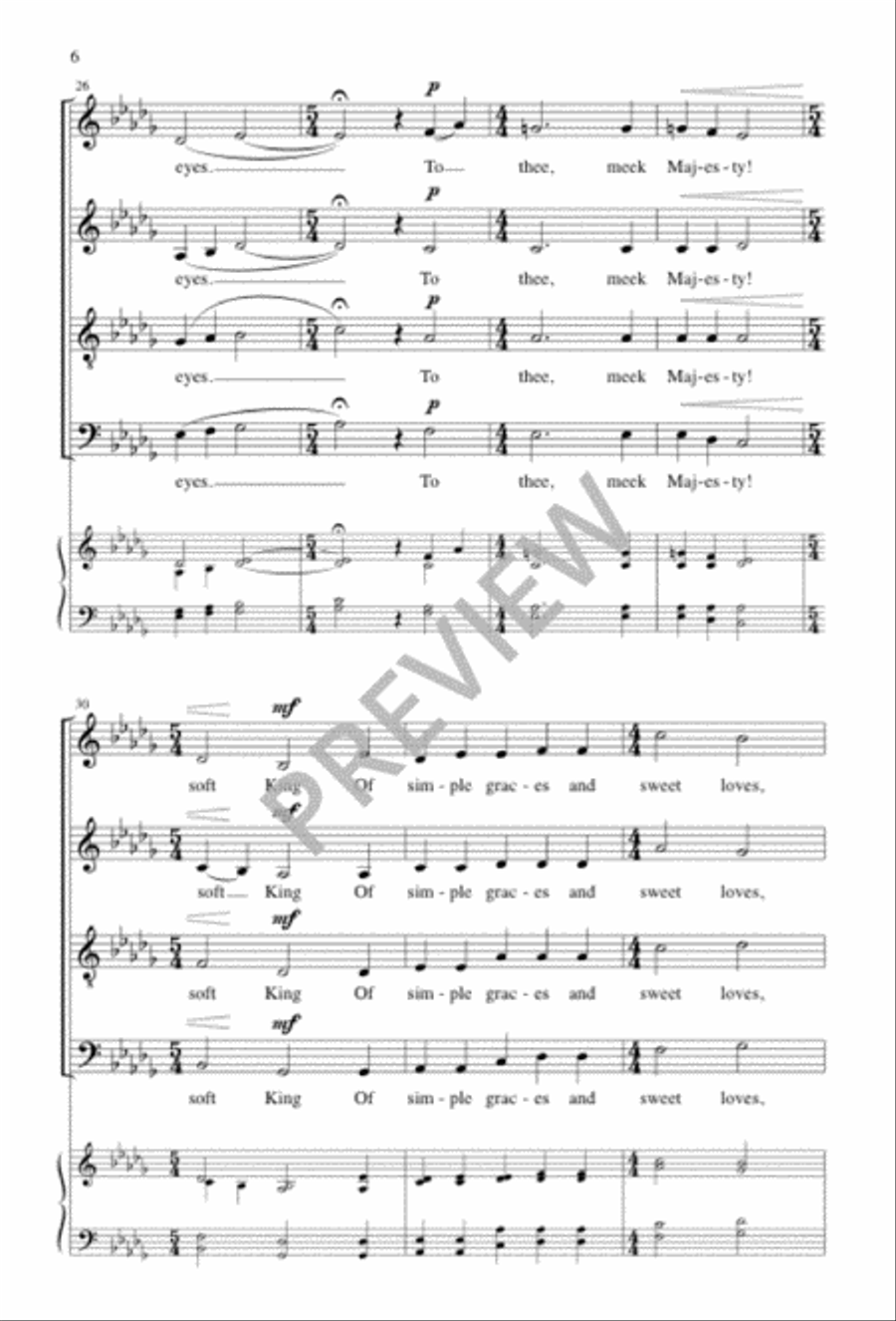 In the Holy Nativity of Our Lord 4-Part scores gallery preview page 6