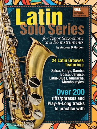 Book cover for Latin Solo Series for Tenor Sax and Bb instruments