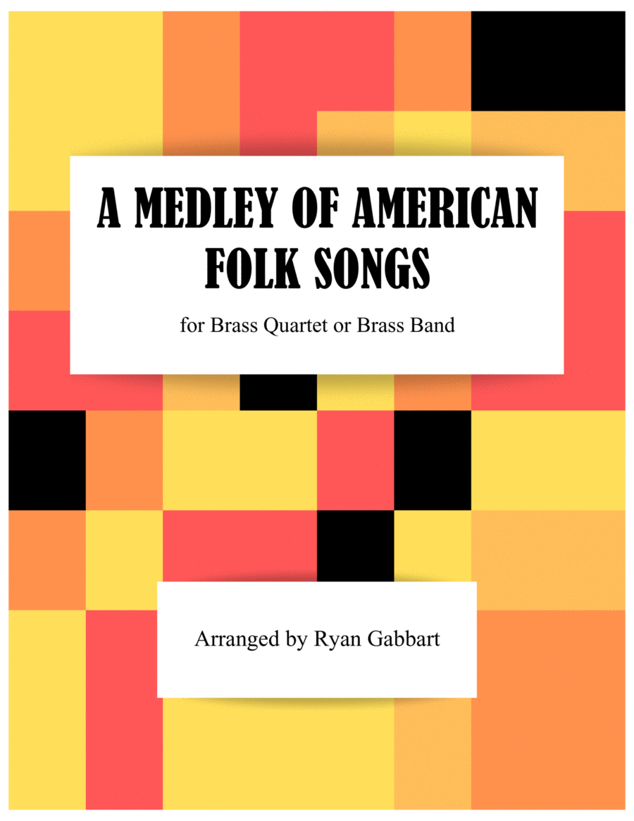 Book cover for A Medley of American Folk Songs for Brass Band (Beginner Level)