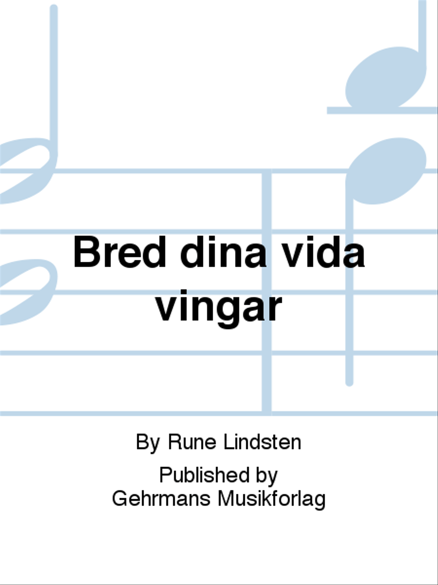 Bred dina vida vingar Organ Solo scores gallery preview page 1
