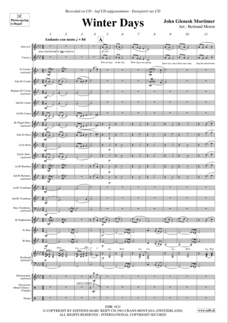 Winter Days Brass Band scores gallery preview page 4