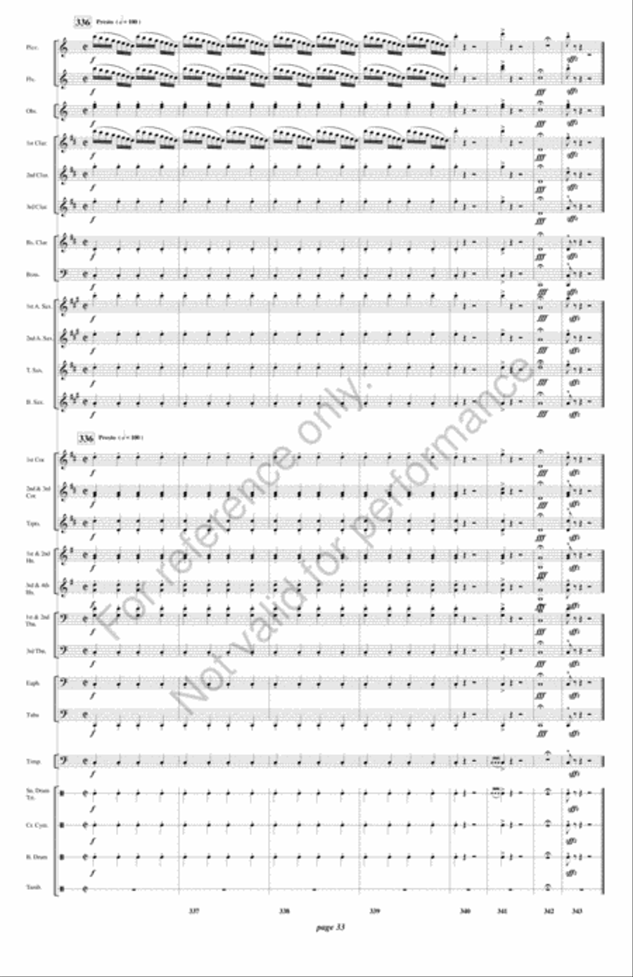 Fatinitza Concert Band scores gallery preview page 34