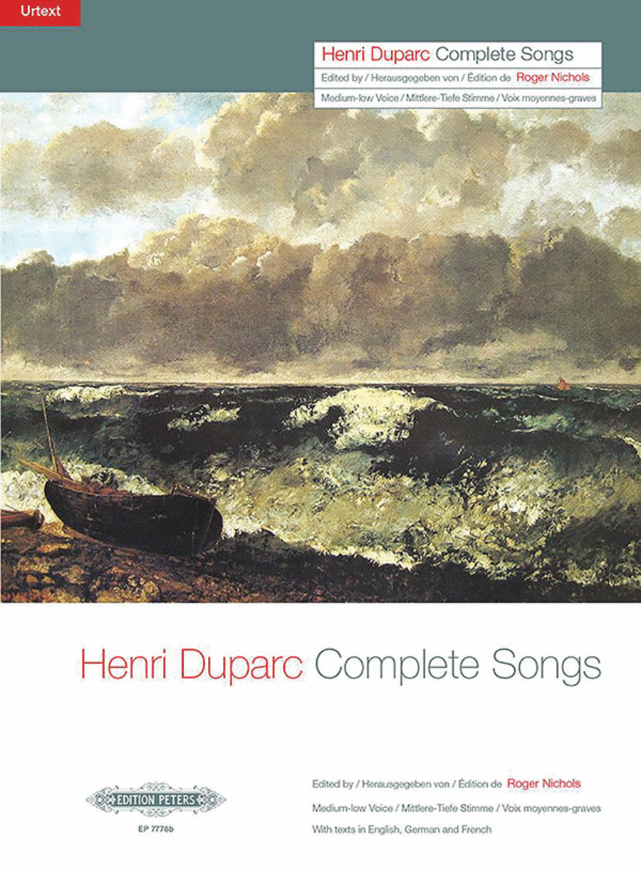 Henri Duparc: Complete Songs (Medium-Low Voice)