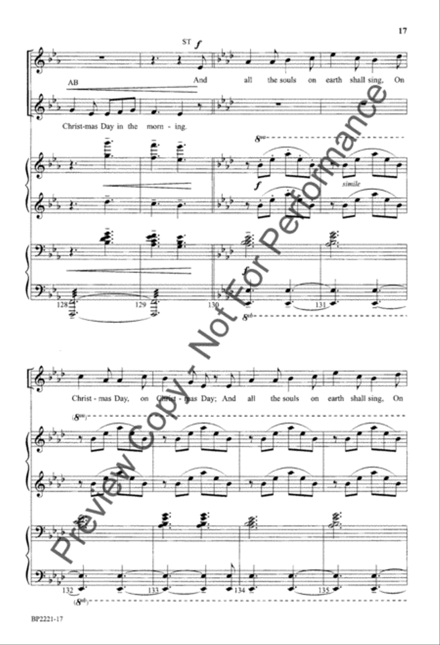 I Saw Three Ships - Hudson 4-Part scores gallery preview page 18