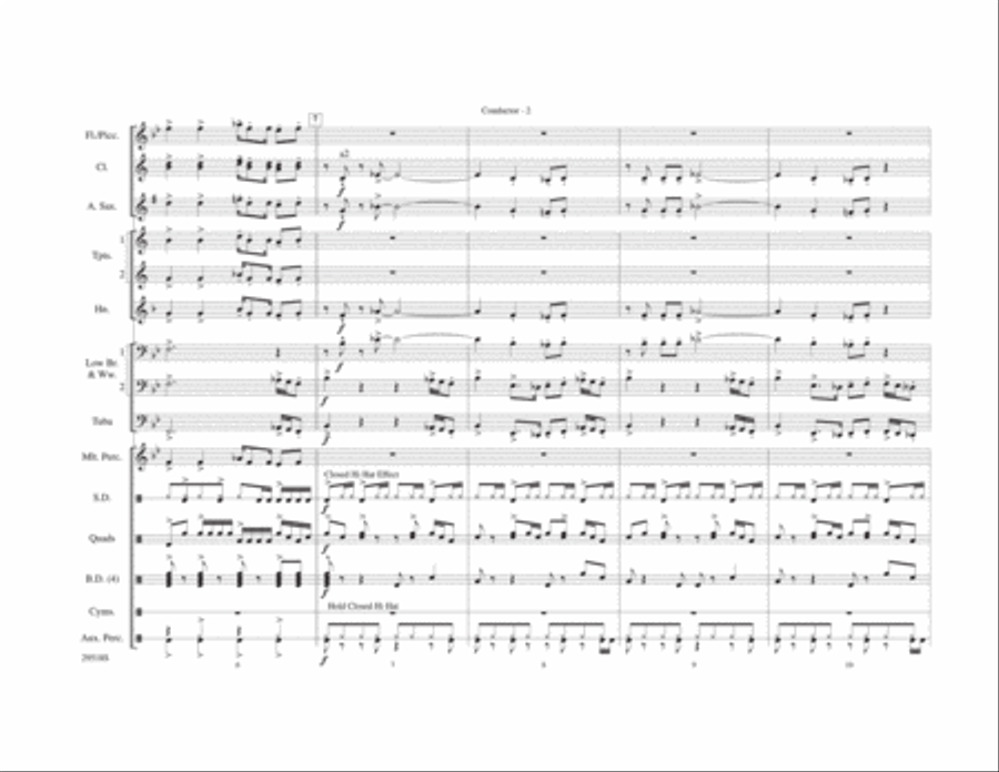 Get It On Marching Band scores gallery preview page 3