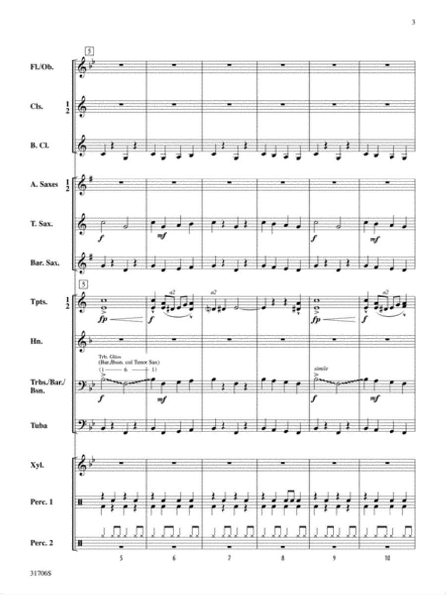 Jazz Band Jubilee Jazz Band Jubilee Concert Band scores gallery preview page 3