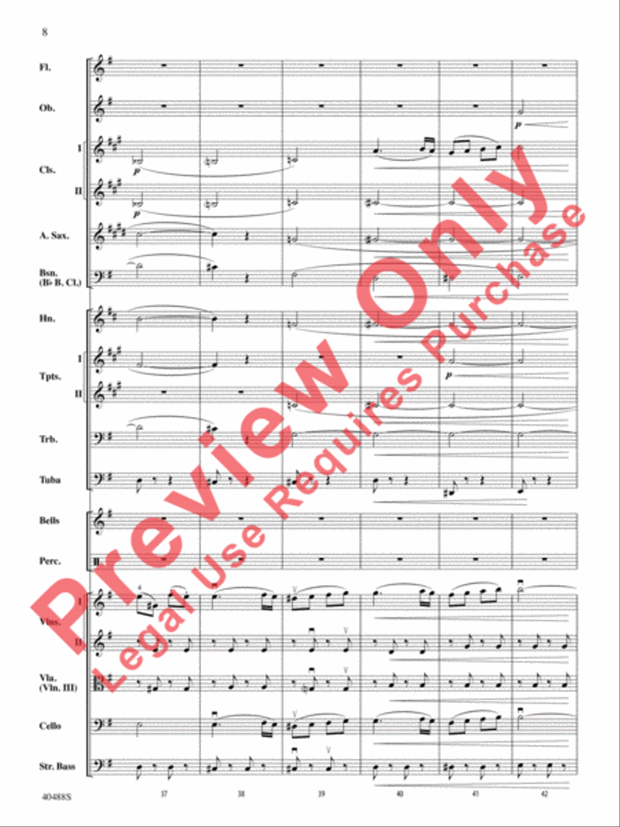 Overture to Die Fledermaus Full Orchestra scores gallery preview page 9