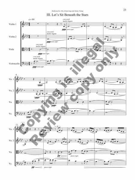 Four Pieces for String Quartet (String Quartet No. 1)