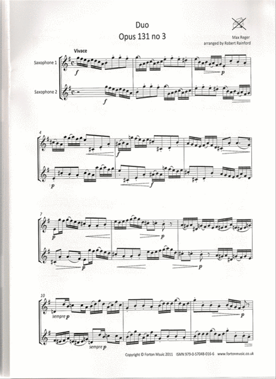 Duo Opus 131 no 3 Duo Opus 131 no 3 Woodwind Duet scores gallery preview page 2