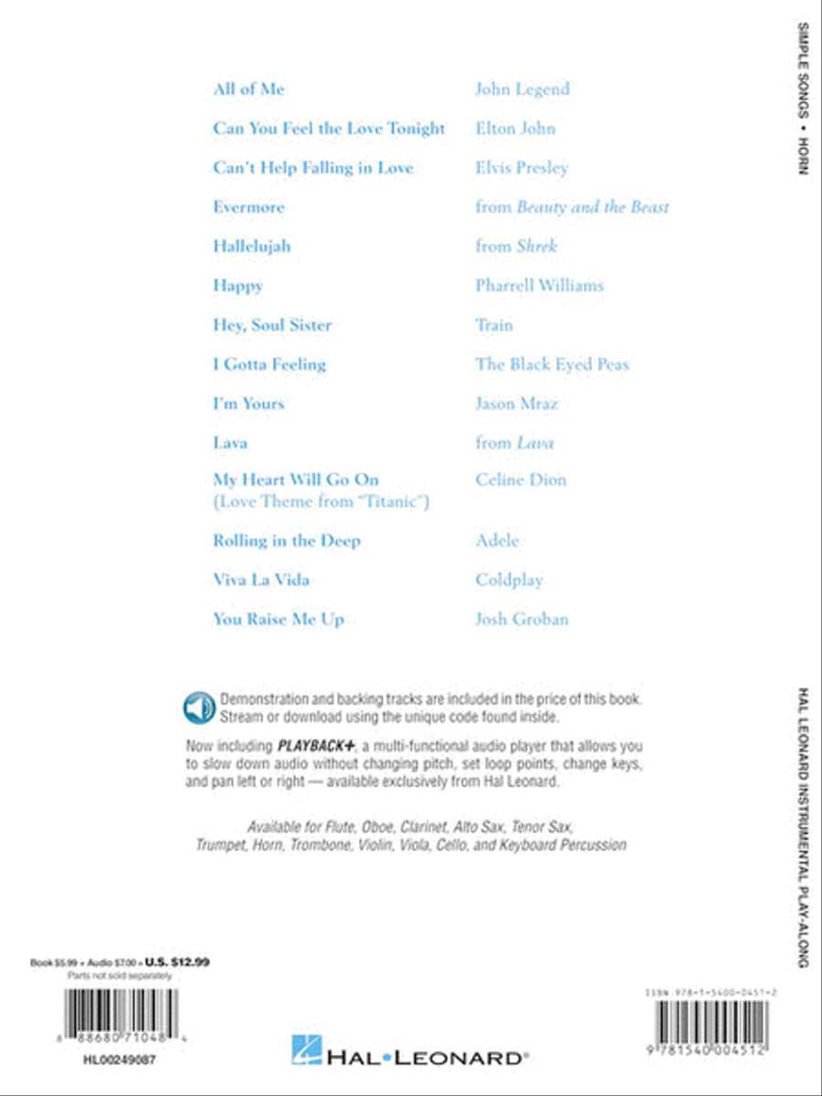 Simple Songs Simple Songs Horn scores gallery preview page 4