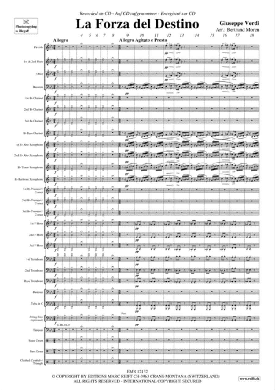 La Forza del Destino Concert Band scores gallery preview page 3