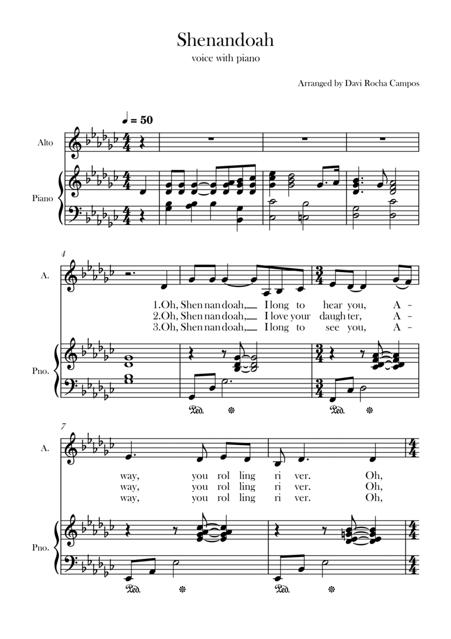 Shenandoah Shenandoah Chamber Music scores gallery preview page 1
