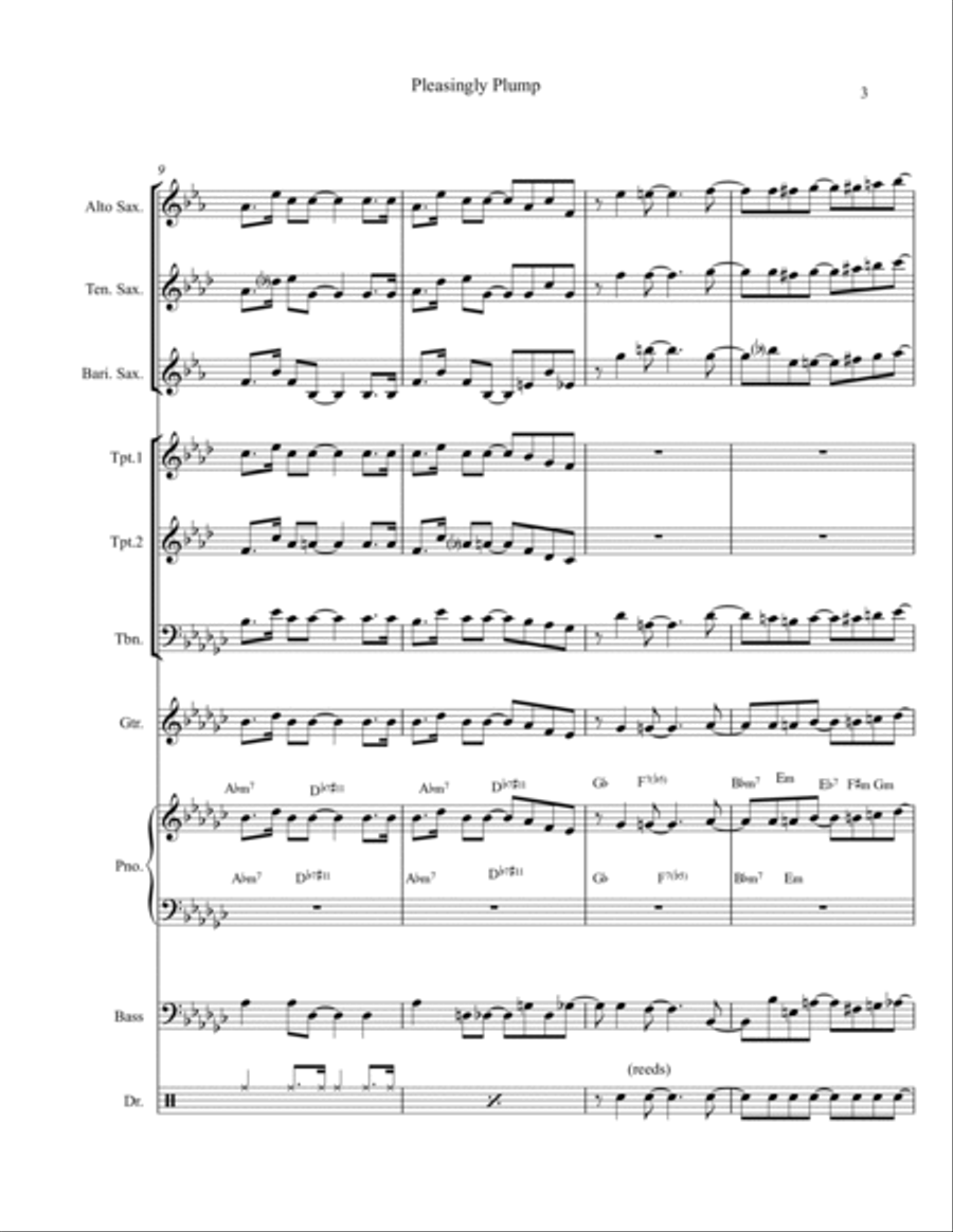 Pleasingly Plump Pleasingly Plump Large Ensemble scores gallery preview page 3