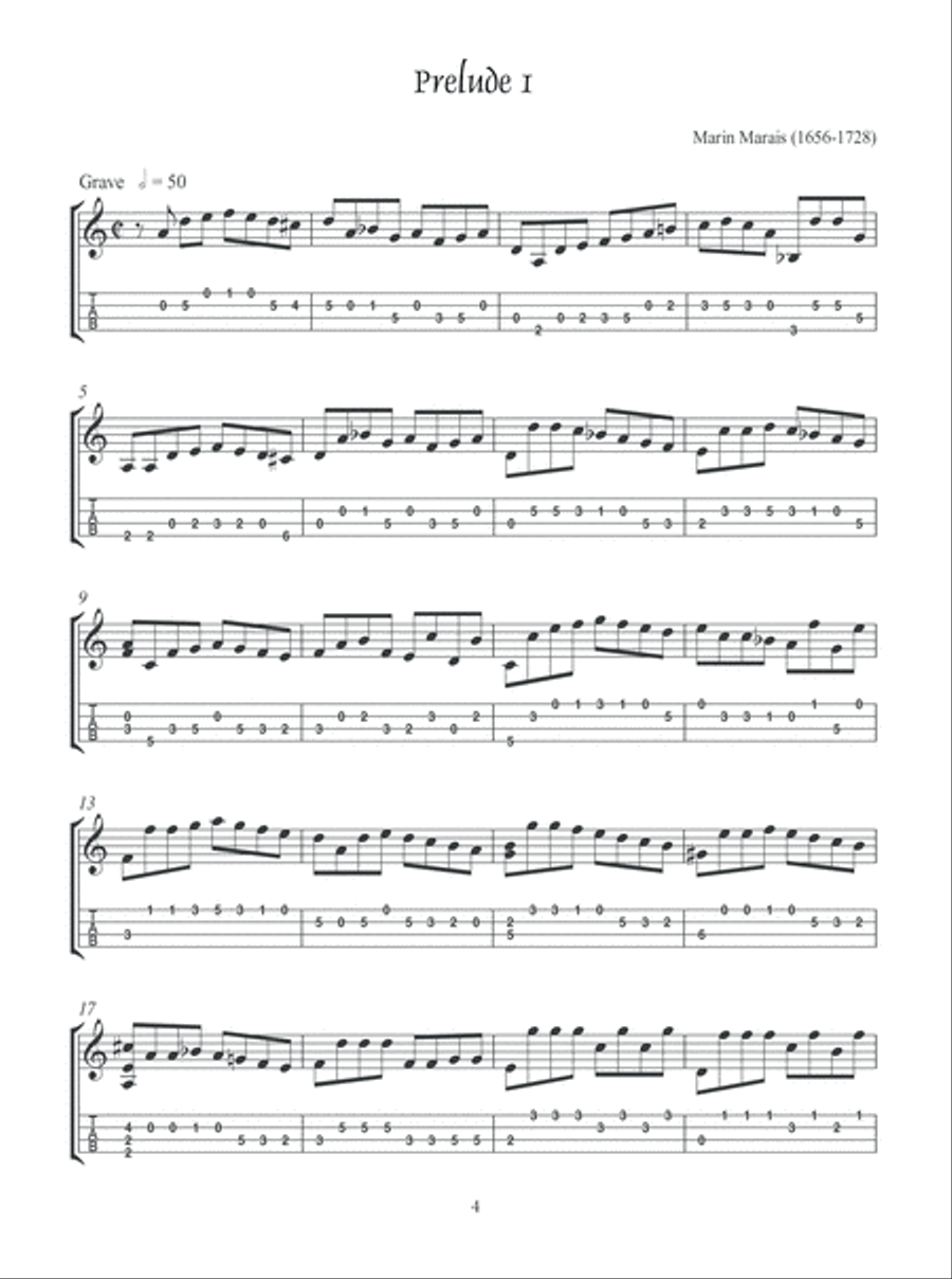 French Baroque Mandolin Suite by Marin Marais Mandolin scores gallery preview page 5