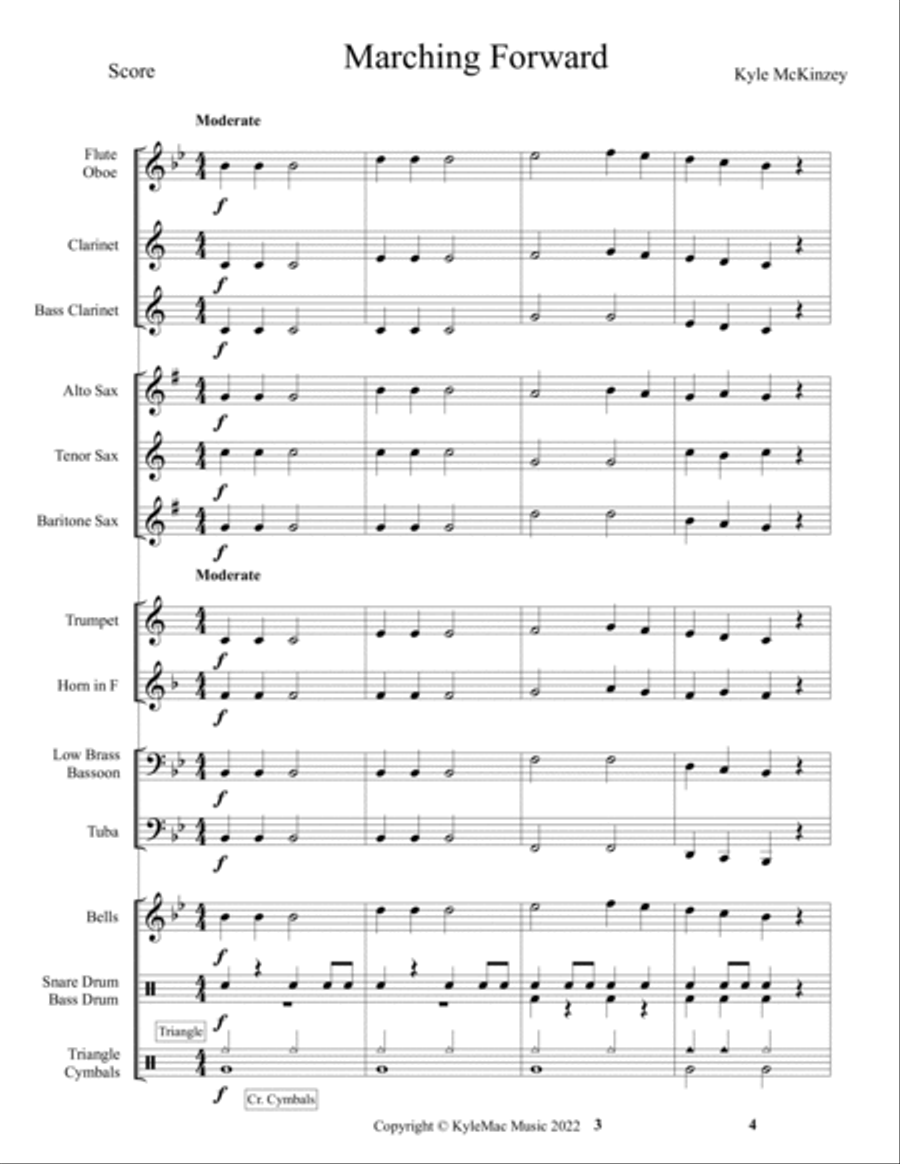 Marching Forward Concert Band scores gallery preview page 2