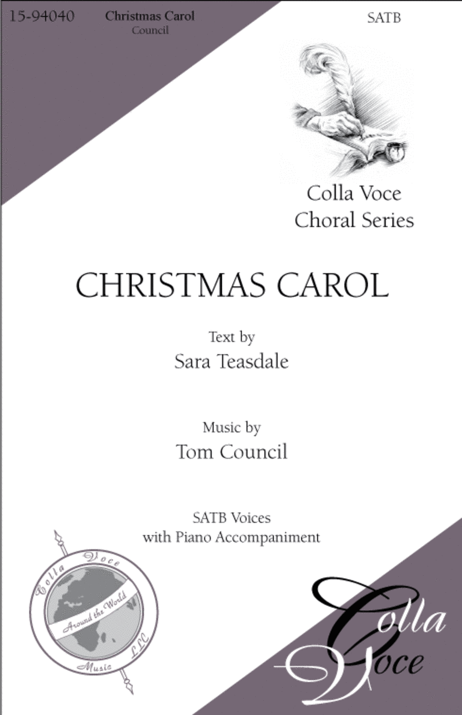 Christmas Carol Christmas Carol 4-Part scores gallery preview page 1
