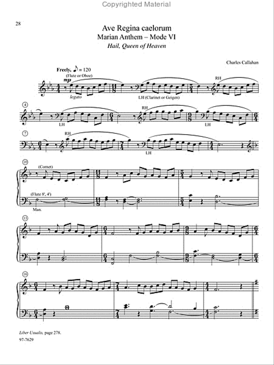 Chant, Vol. III Chant, Vol. III Organ scores gallery preview page 13