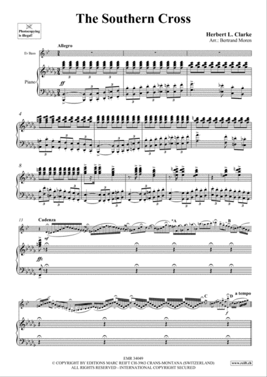 The Southern Cross Piano Accompaniment scores gallery preview page 5