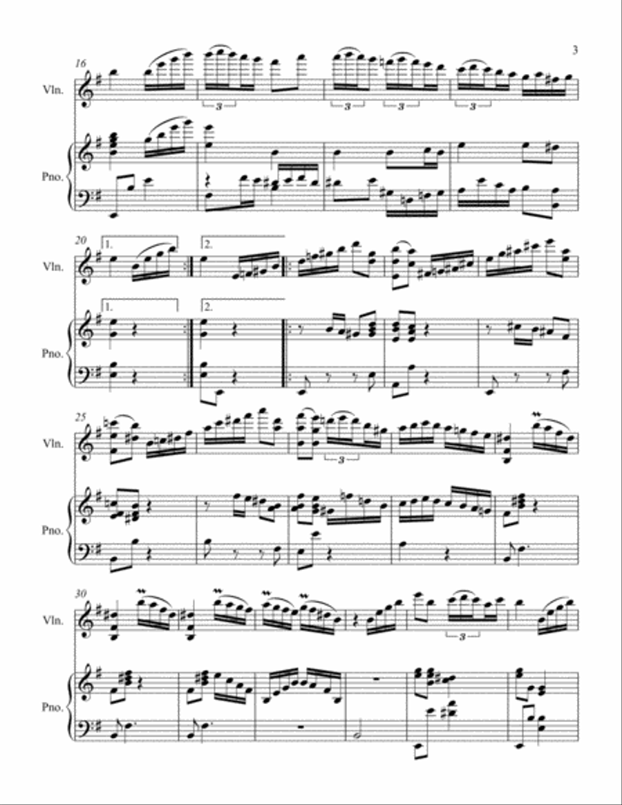Pavana Pavana Violin Solo scores gallery preview page 3