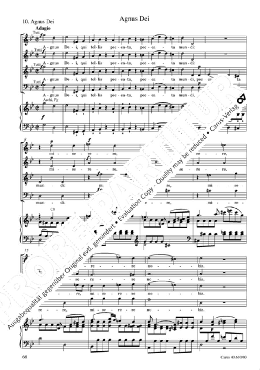 Theresienmesse in B 4-Part scores gallery preview page 69
