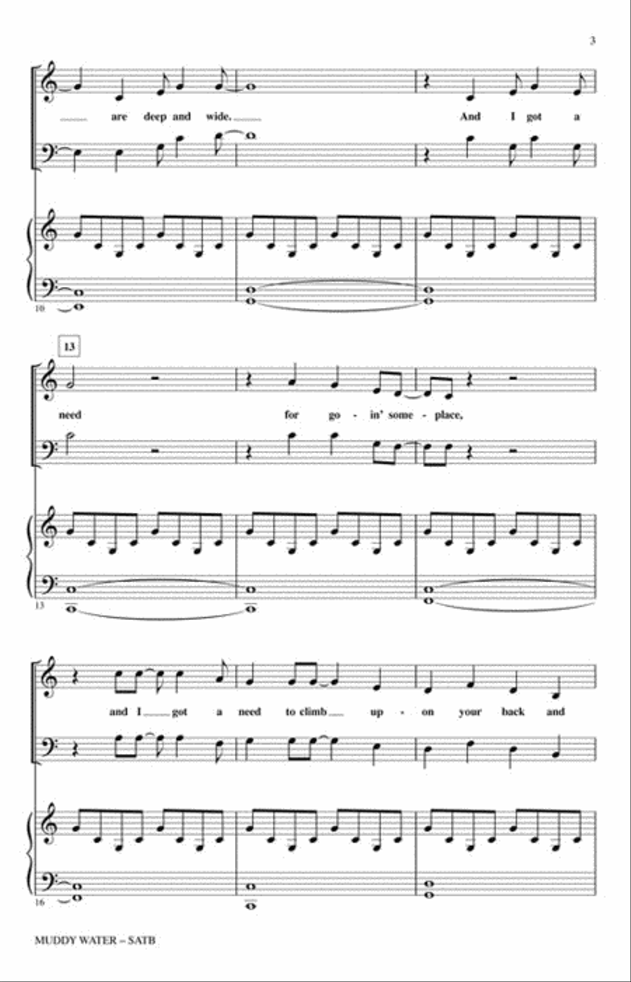 Muddy Water Muddy Water 4-Part scores gallery preview page 3