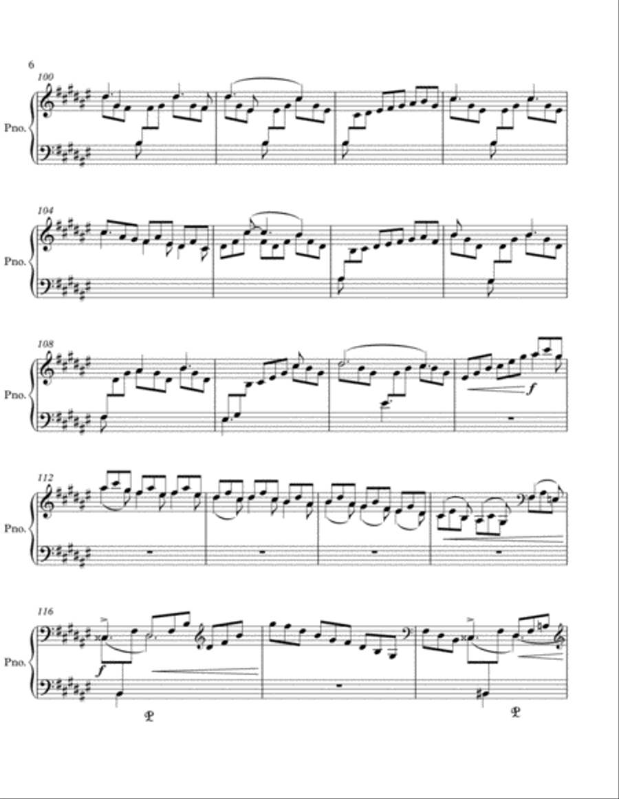 Three Pieces for the Right Hand Alone, op. 63 Piano Method scores gallery preview page 6