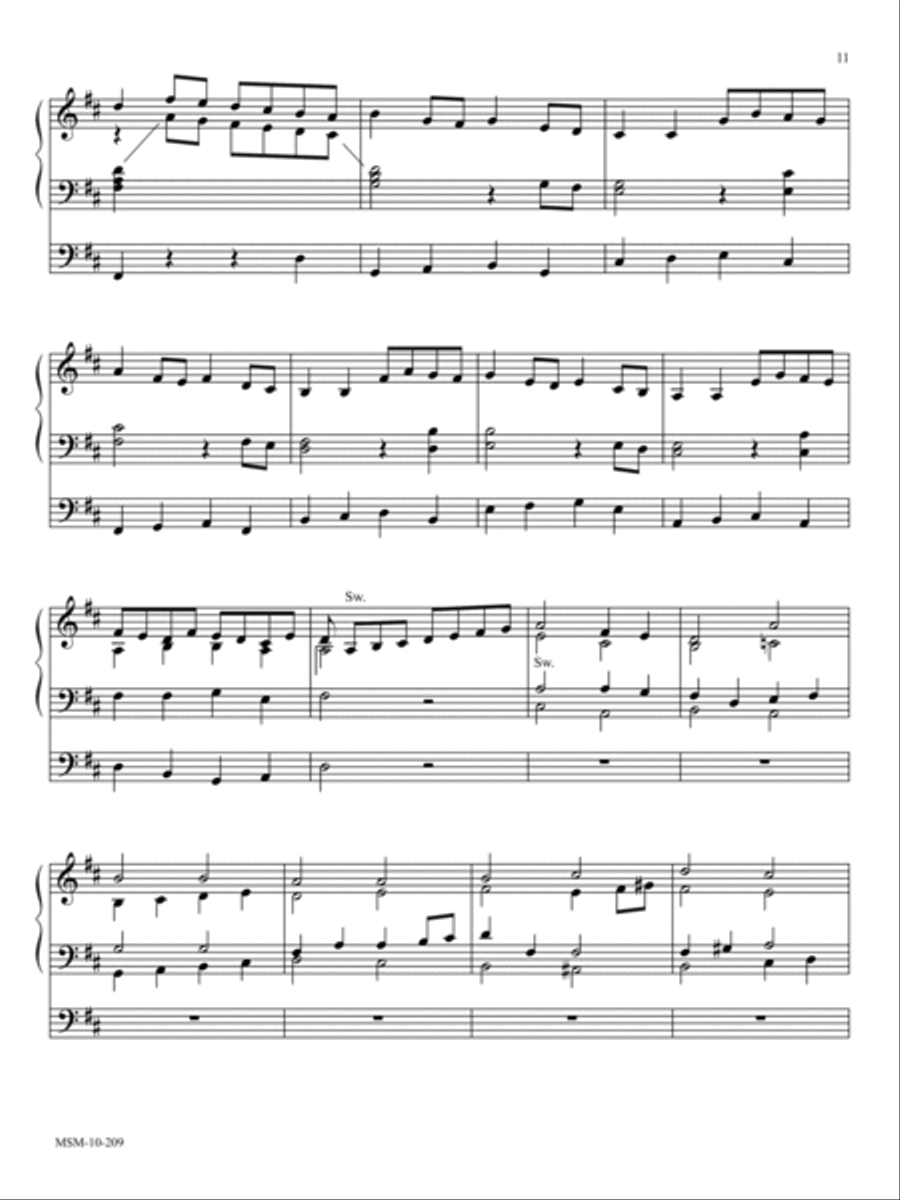 How Brightly Shines the Morning Star/O Morning Star, How Fair and Bright Organ scores gallery preview page 3