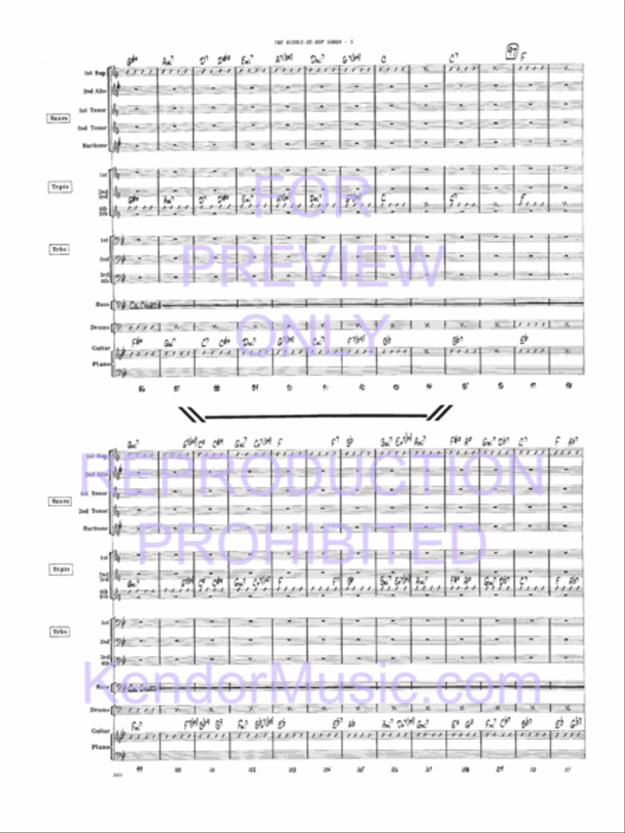 Biddle-De-Bop Samba, The Jazz Ensemble scores gallery preview page 7