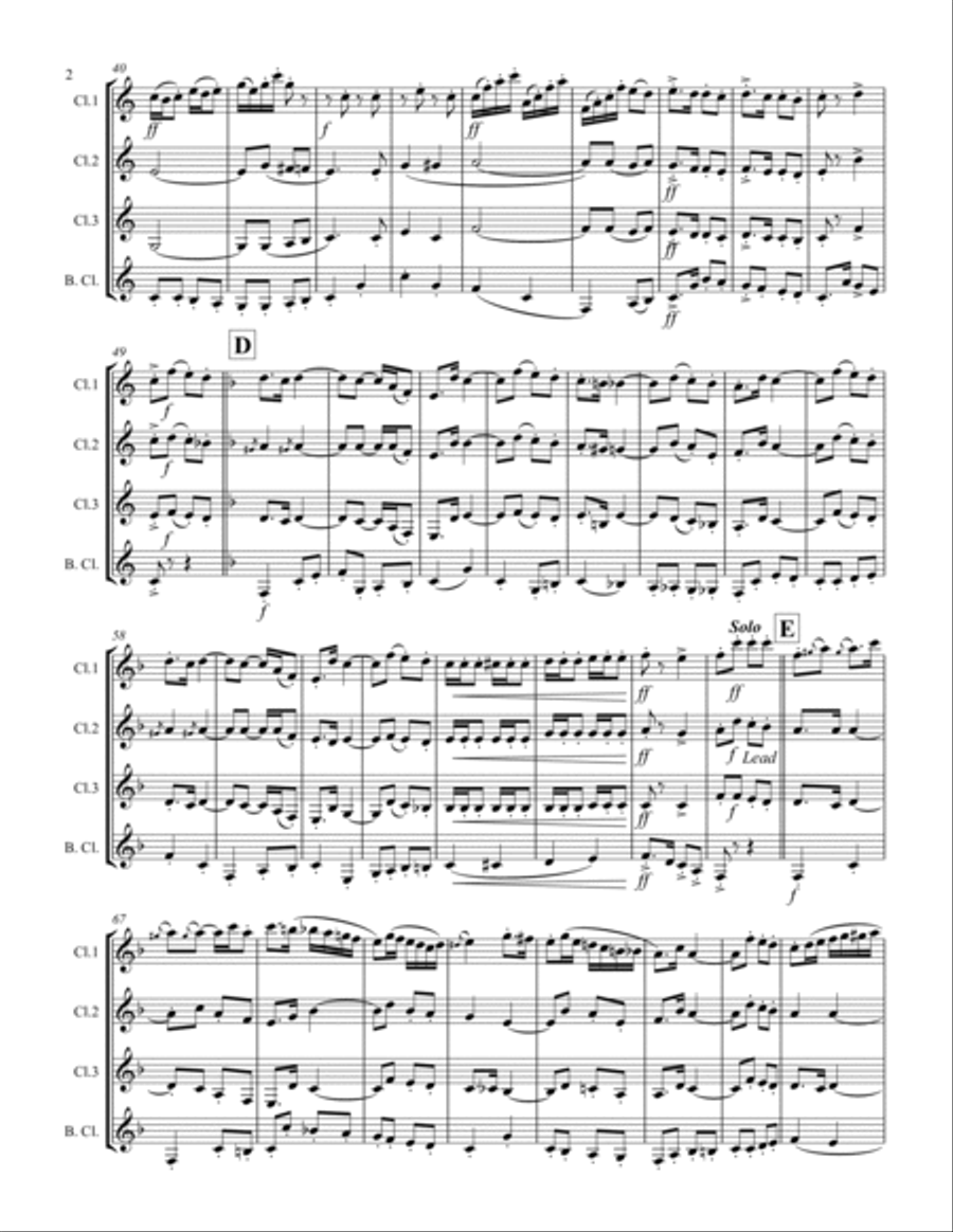 In Heaven There Is No Beer Woodwind Ensemble scores gallery preview page 3