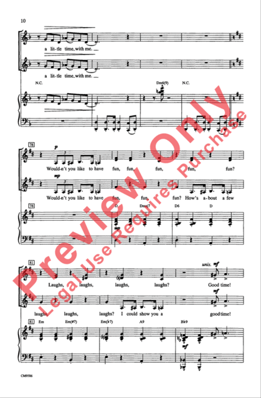 Broadway Ladies SSA scores gallery preview page 10