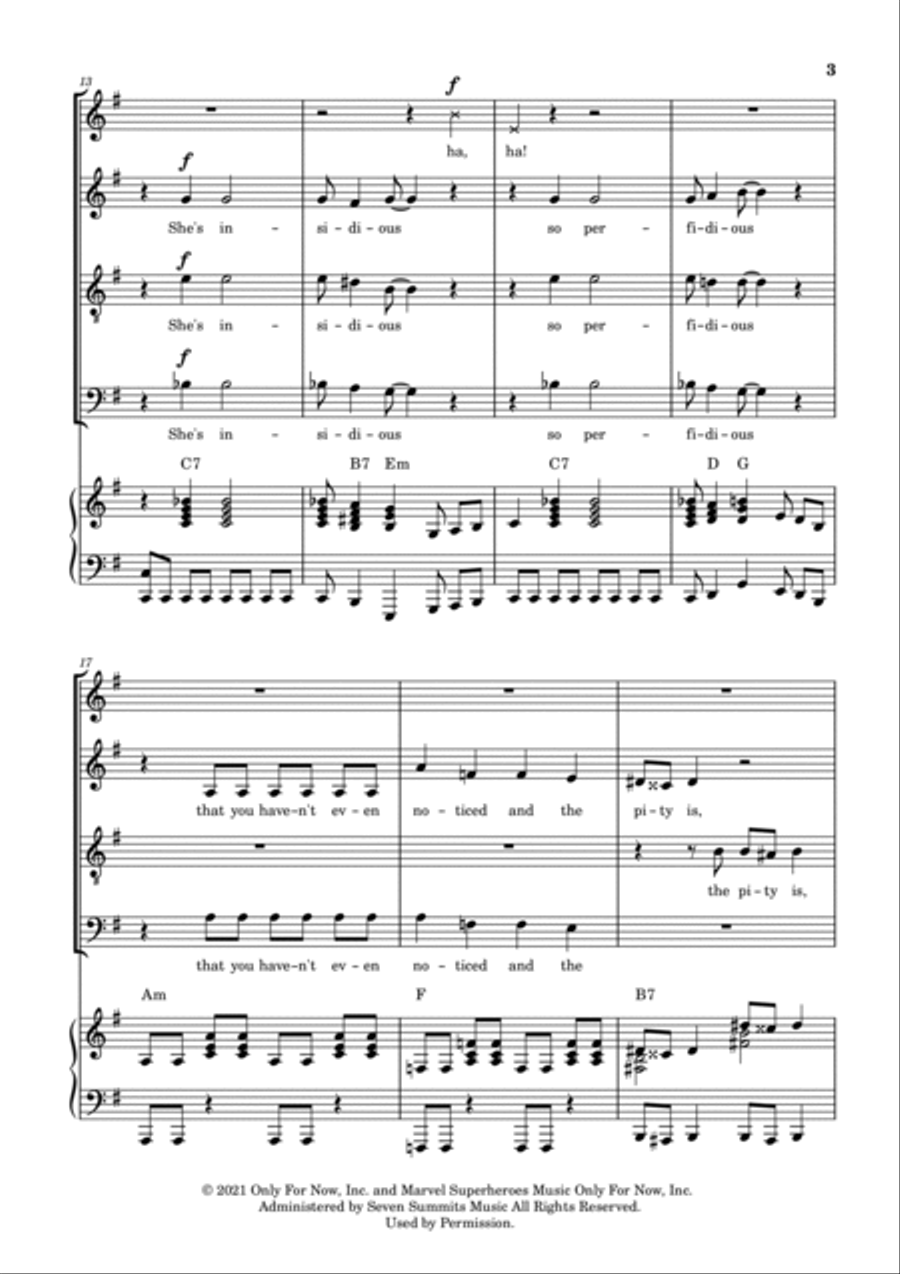 Agatha All Along 4-Part scores gallery preview page 3