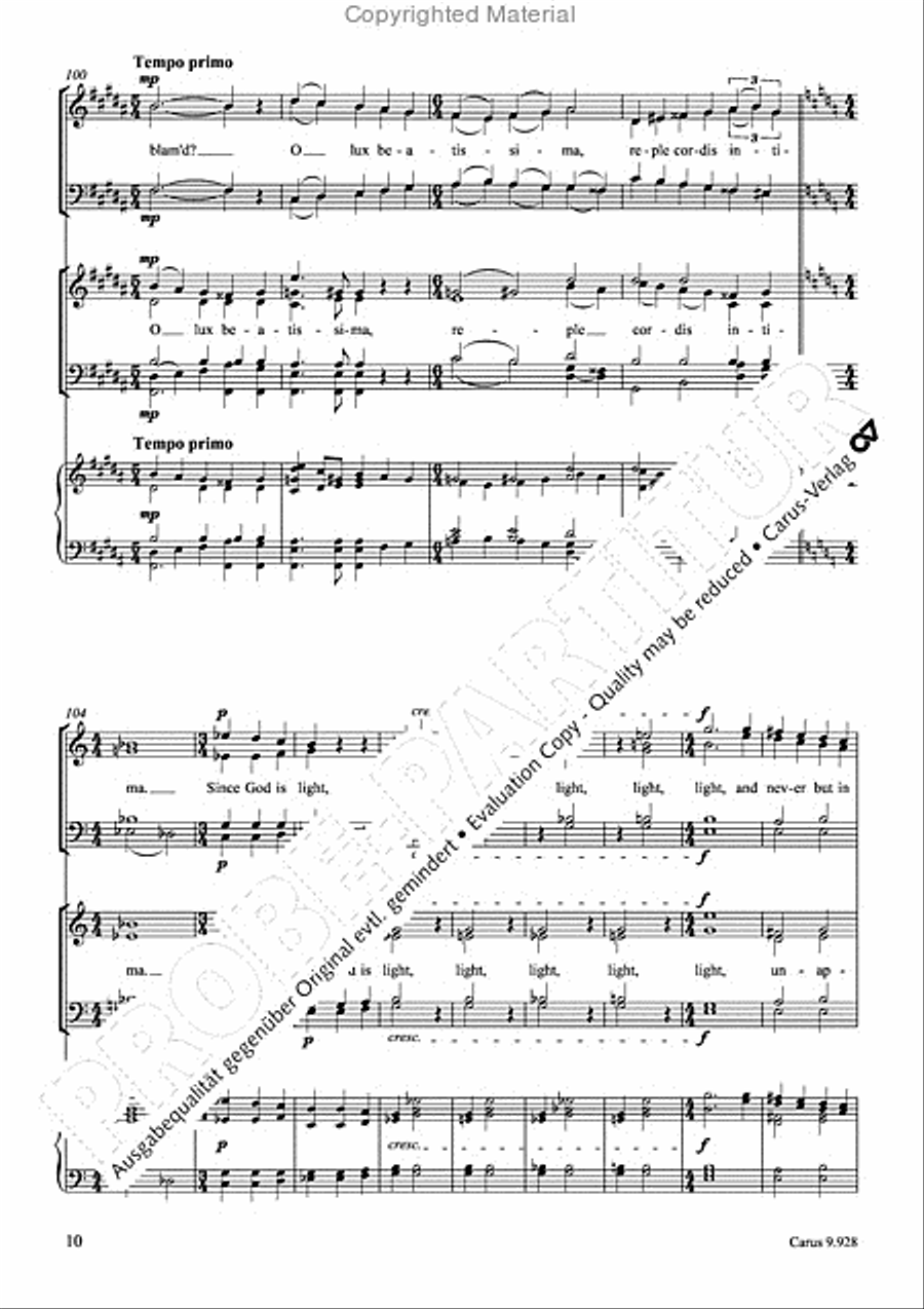 Hail Holy Light 4-Part scores gallery preview page 11