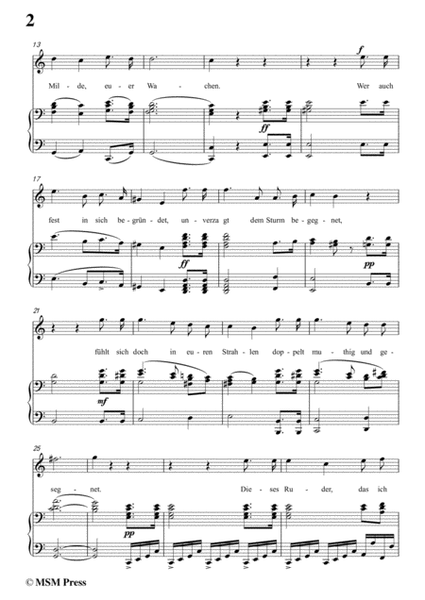 Schubert-Lied eines Schiffers an die Dioskuren,in C Major,Op.65 No.1,for Voice and Piano image number null