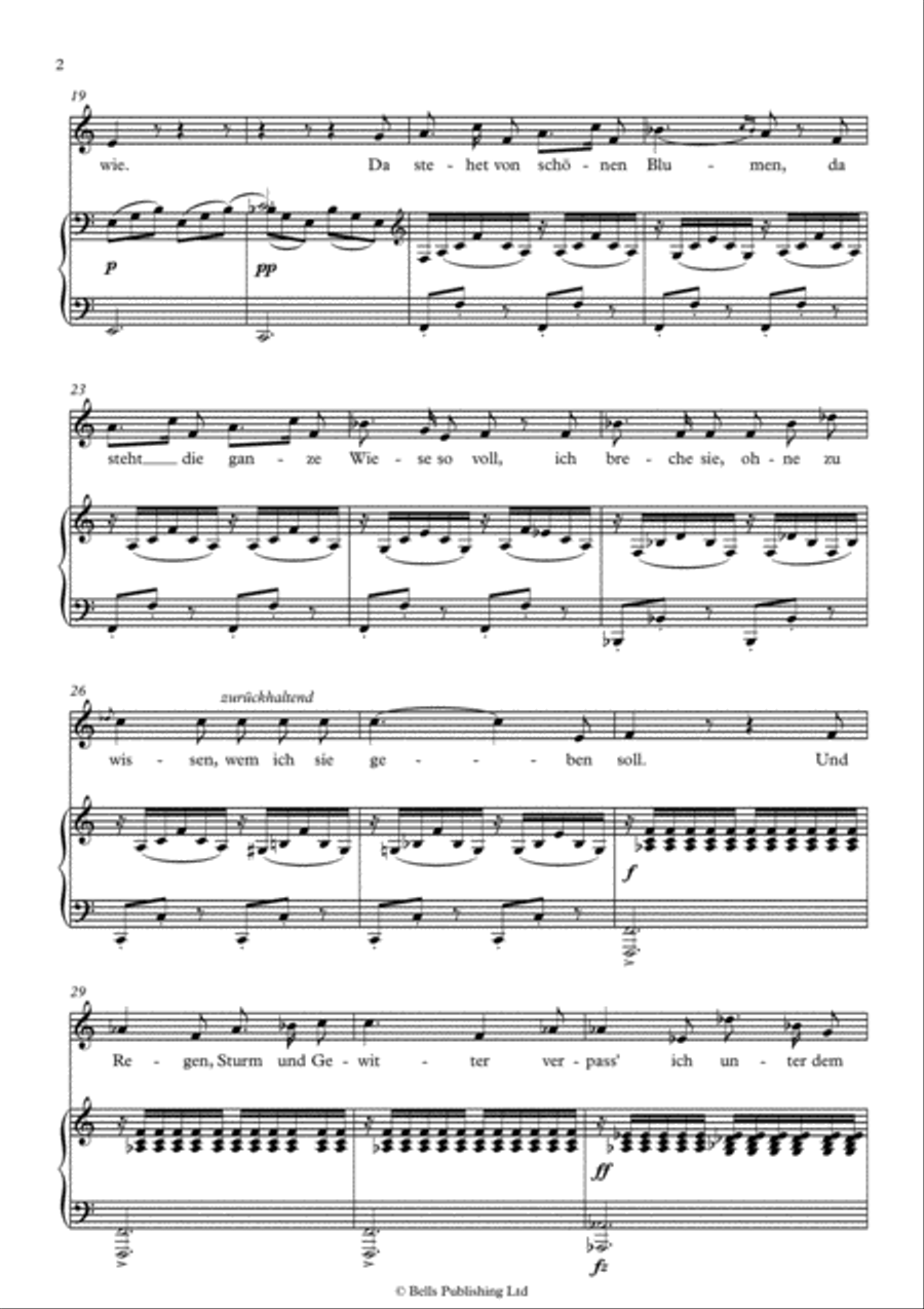 Schafers Klagelied, Op. 3 No. 1 (second version) (A minor) Voice Solo scores gallery preview page 2