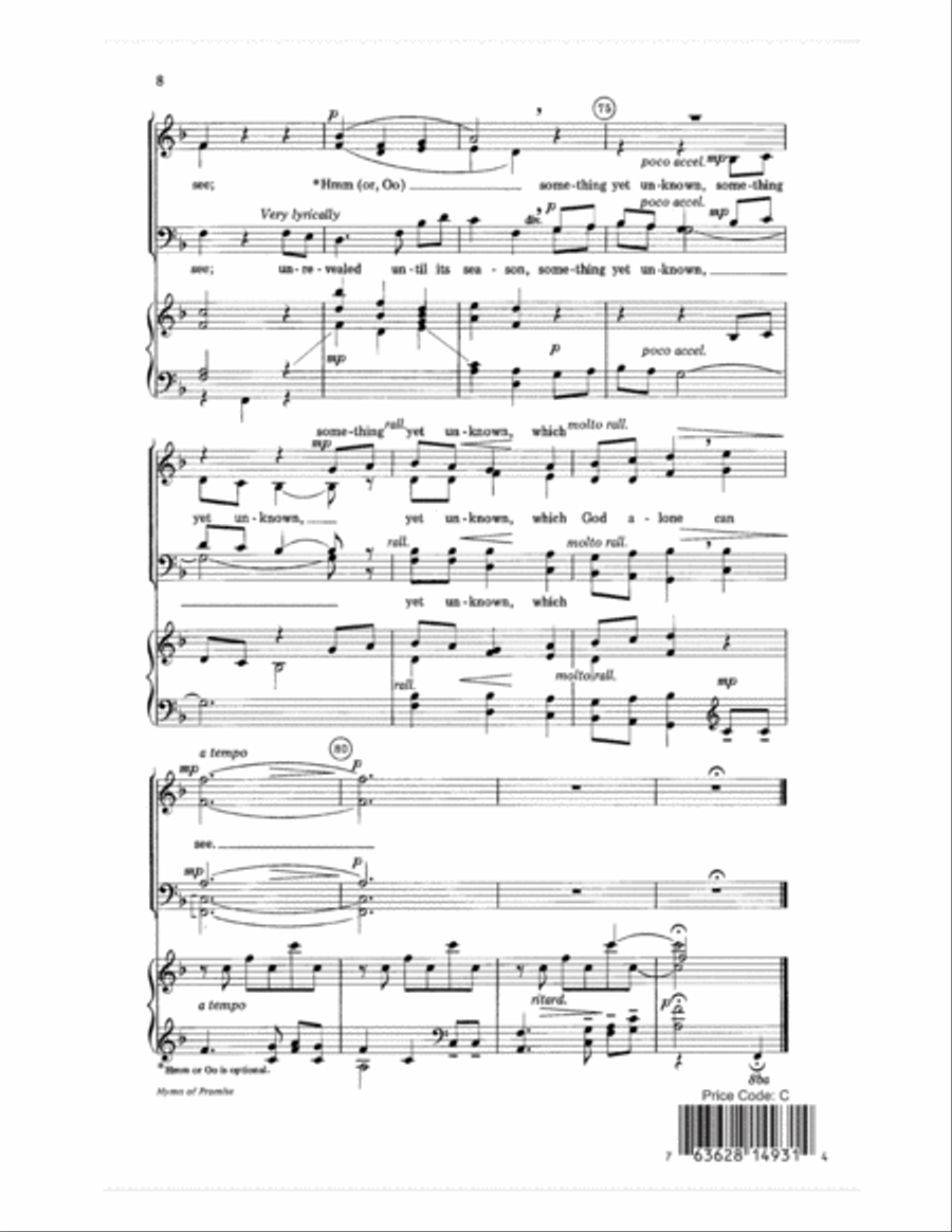 Hymn of Promise Hymn of Promise Choir scores gallery preview page 8