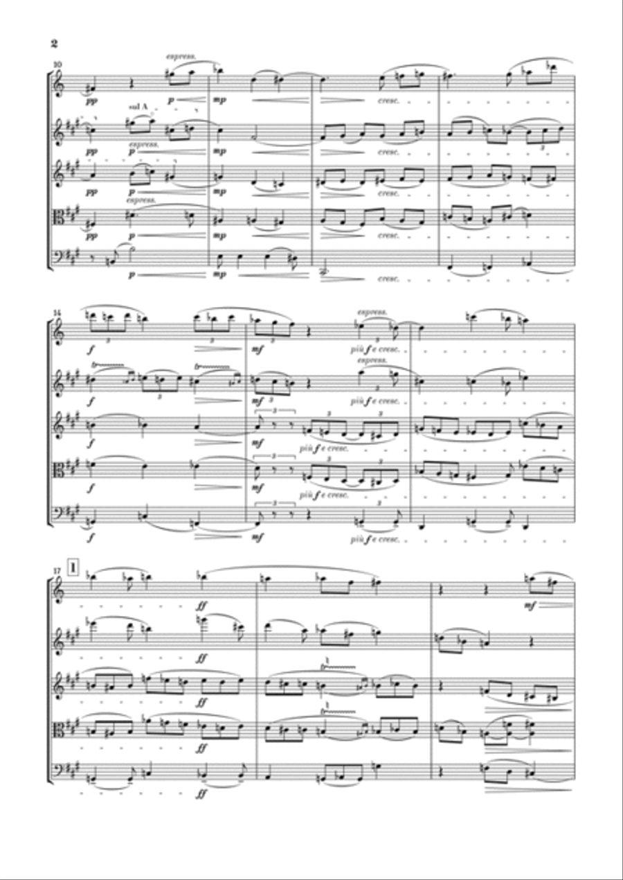 Clarinet Quintet in A Major Op. 146 Clarinet scores gallery preview page 4