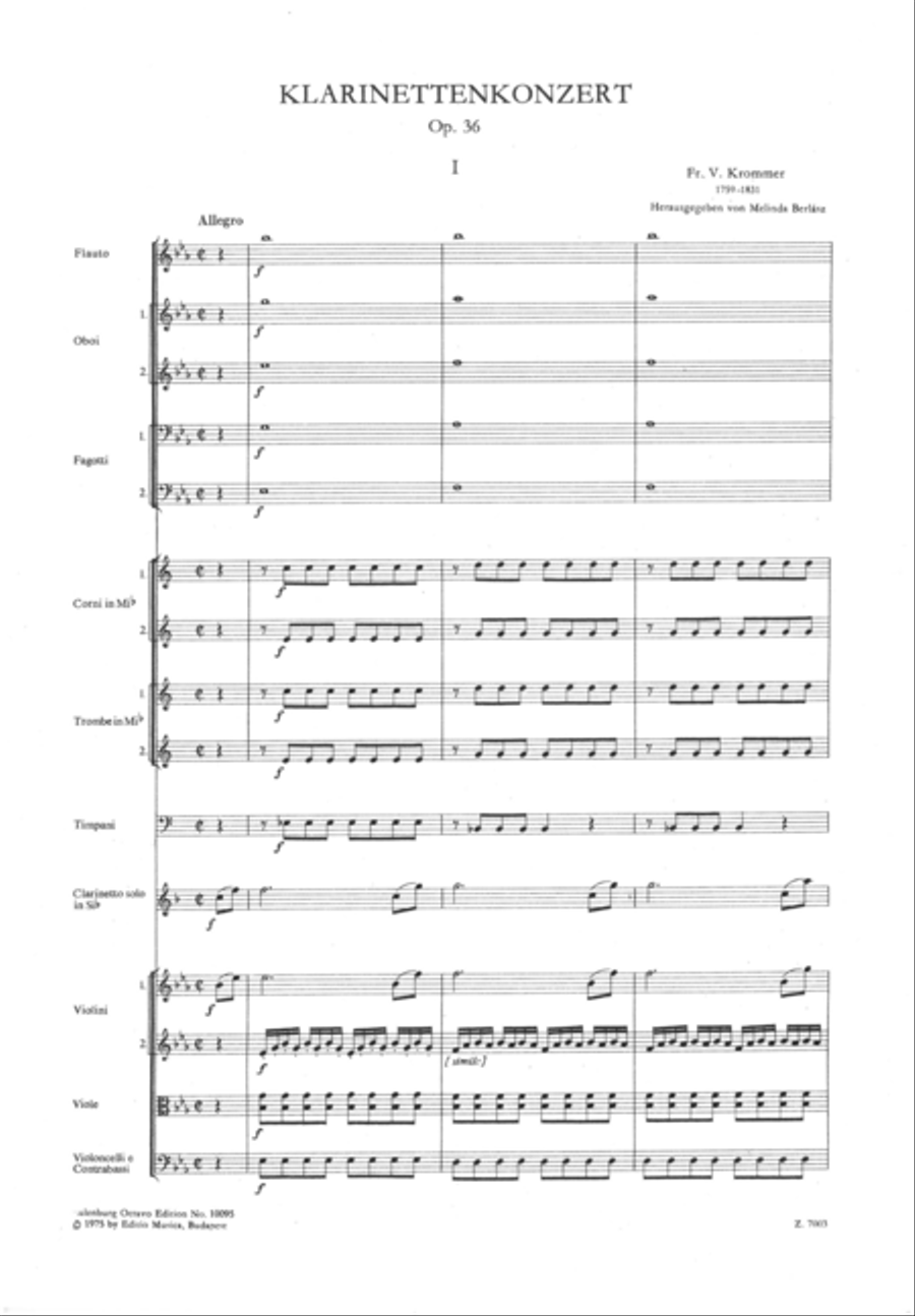 Concerto for clarinet Concerto for clarinet Chamber Orchestra scores gallery preview page 2