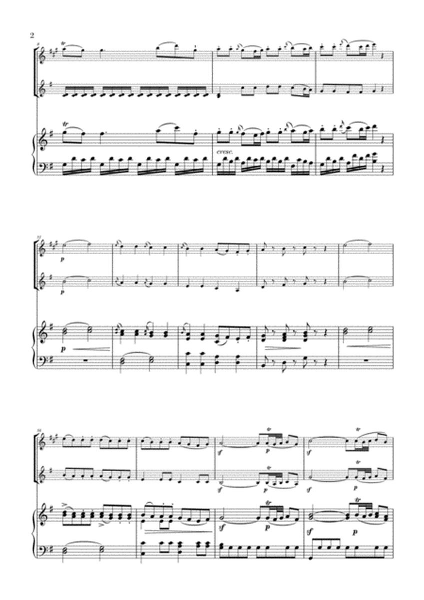 Eine Kleine Nachtmusik for Clarinet, Violin and Piano image number null