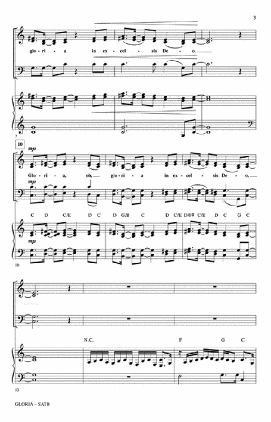 Gloria Choir scores gallery preview page 3