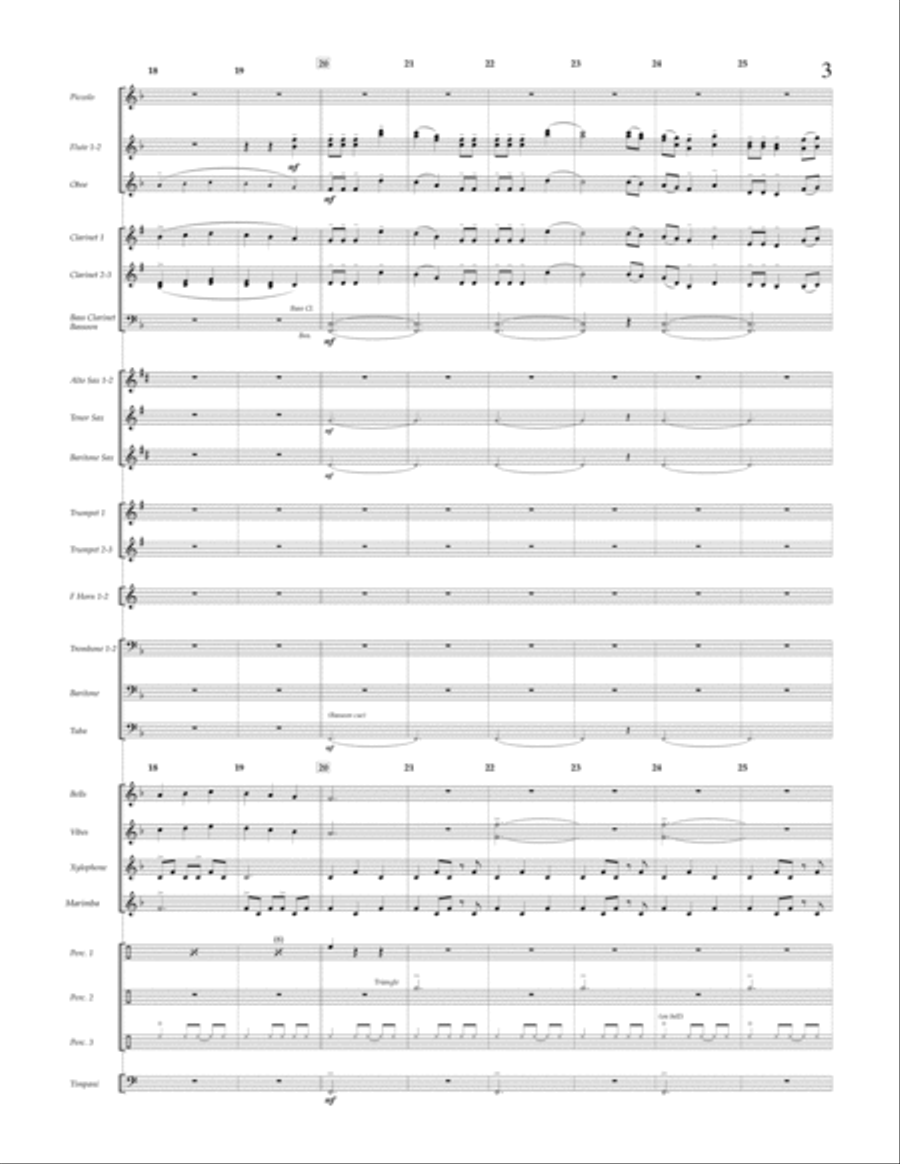 The Holly and the Ivy - Conductor Score (Full Score) Concert Band scores gallery preview page 3