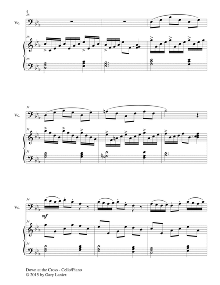 DOWN AT THE CROSS (Duet – Cello and Piano/Score and Parts) image number null