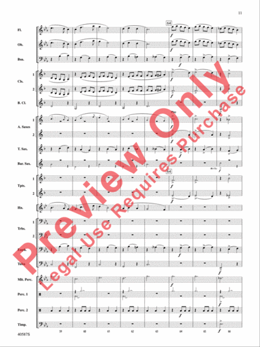 Rondo Picoso Concert Band scores gallery preview page 12