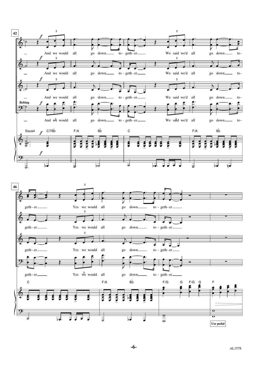 Goodnight Saigon Goodnight Saigon Choir scores gallery preview page 6
