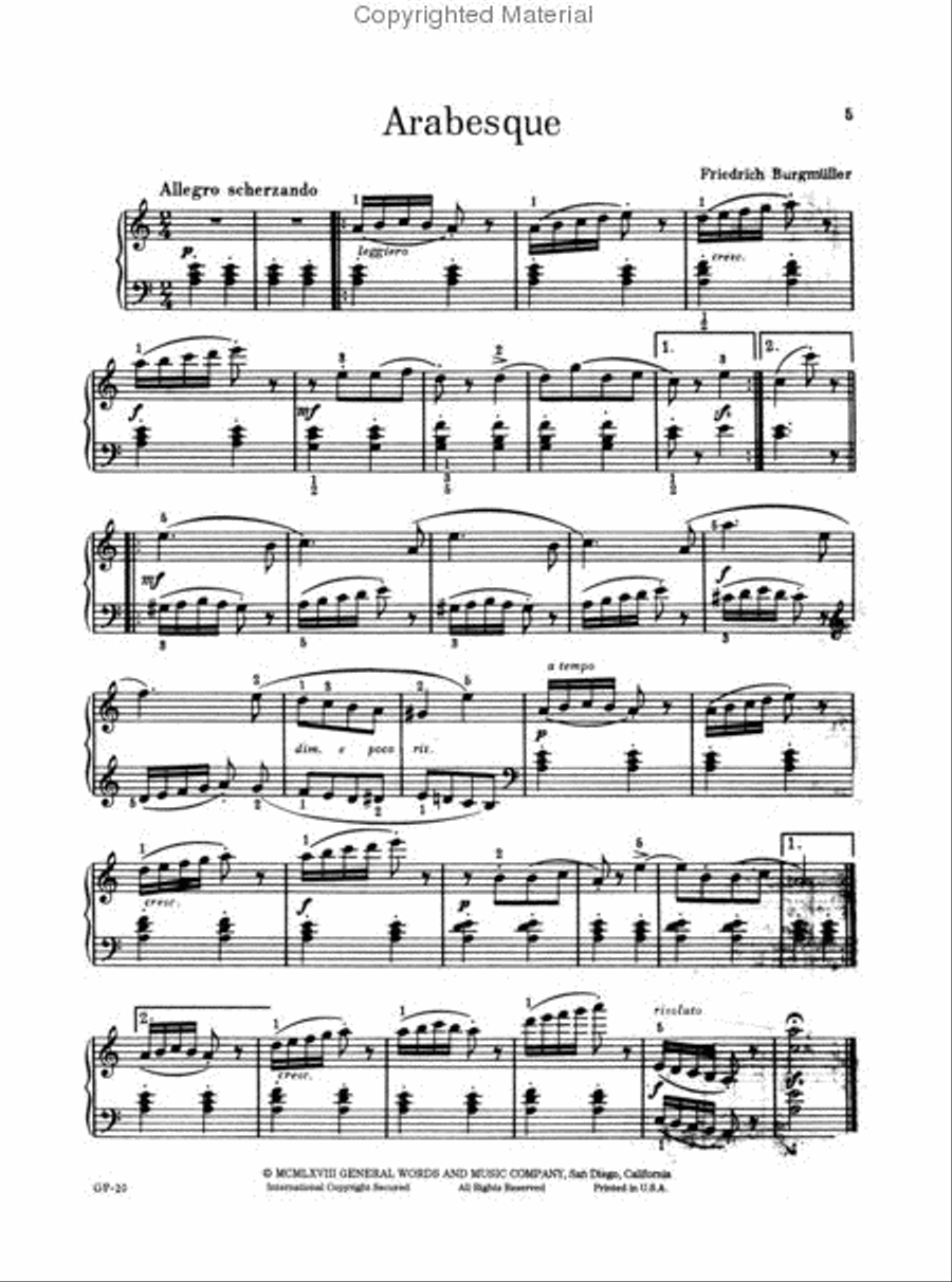 Piano Literature for the Intermediate Grades - Volume 3 Piano Solo scores gallery preview page 2