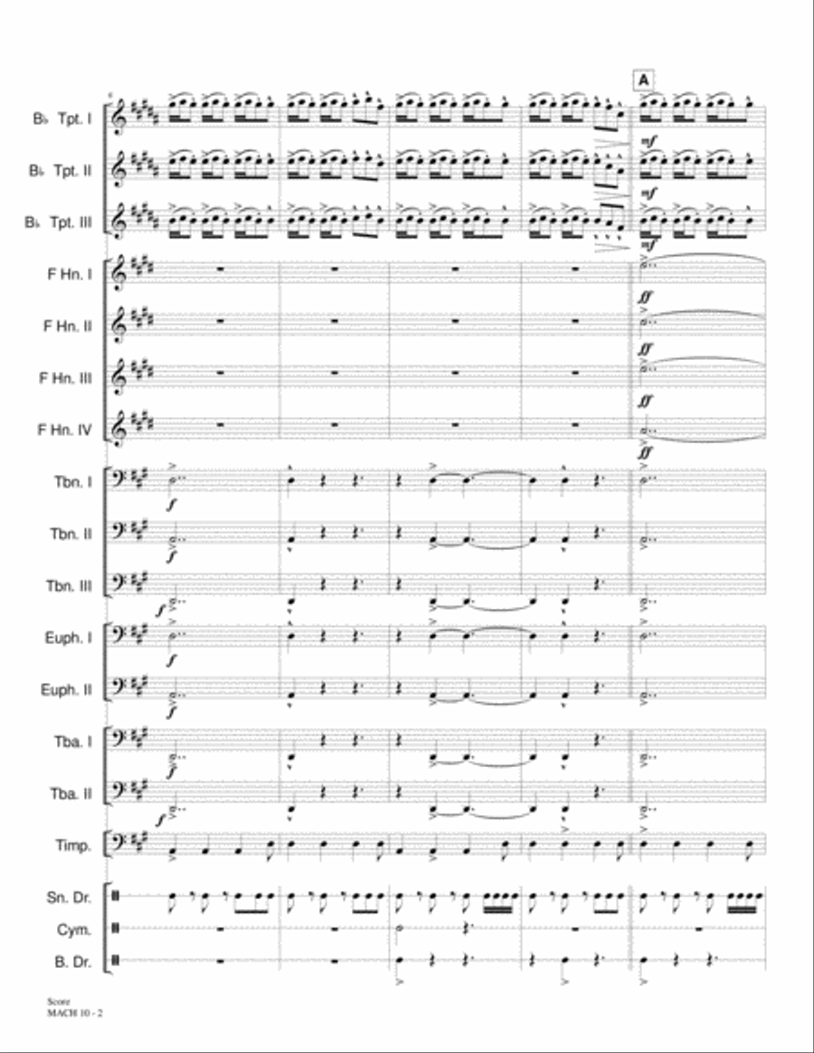 Mach 10 Brass Ensemble scores gallery preview page 3