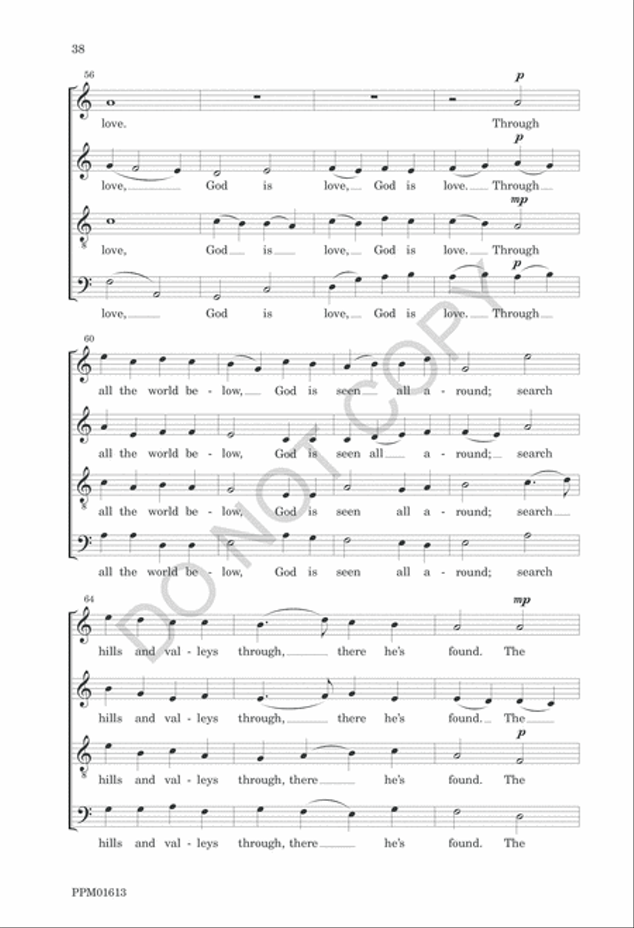 Nine American Folk Hymns 4-Part scores gallery preview page 41