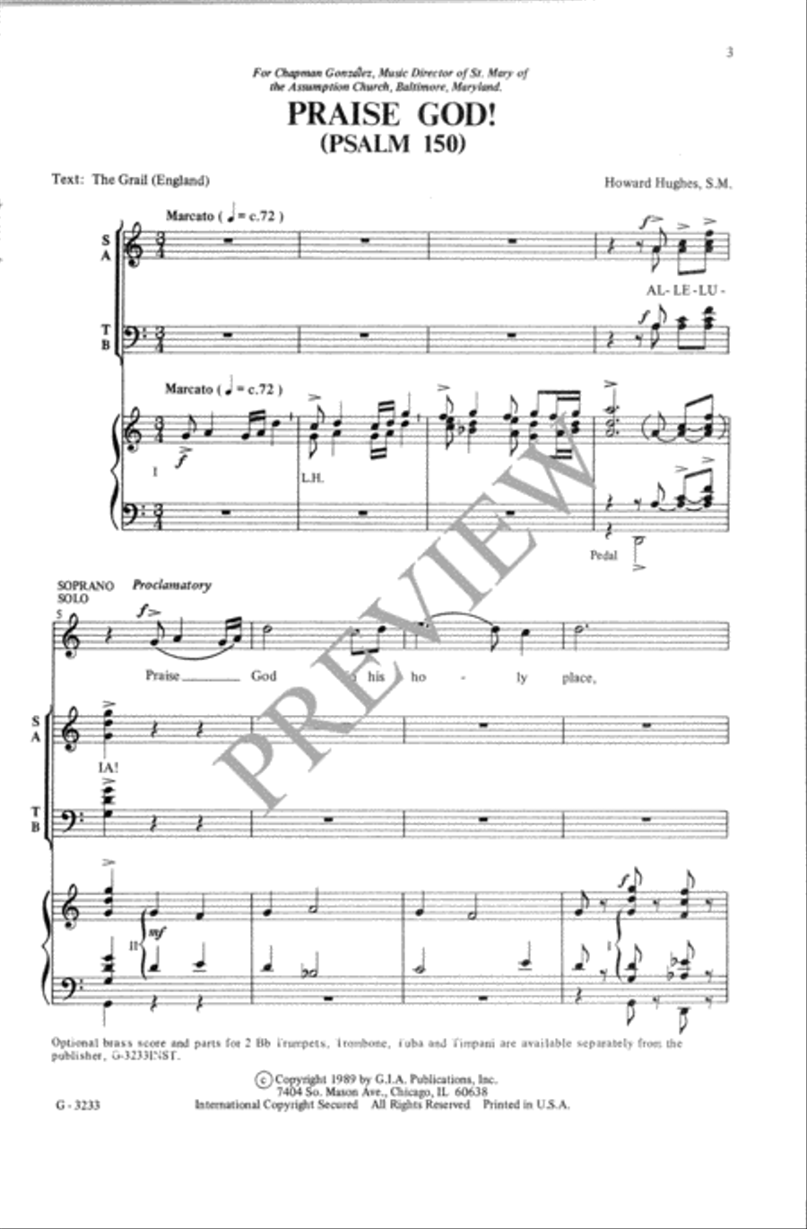 Praise God! Praise God! 4-Part scores gallery preview page 4