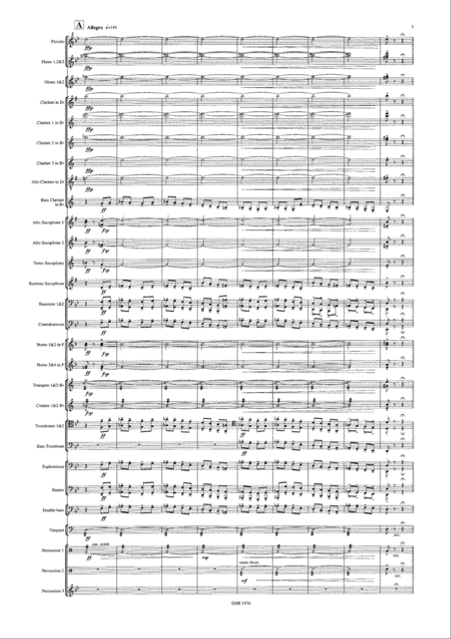 Russian Sailors Dance Concert Band scores gallery preview page 6